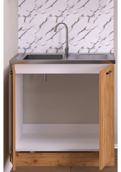 80 cm Detroit Helena Mutfak Evyeli Alt Modül ,mini Hazır Mutfak Dolabı Alt Modülü fiyatları