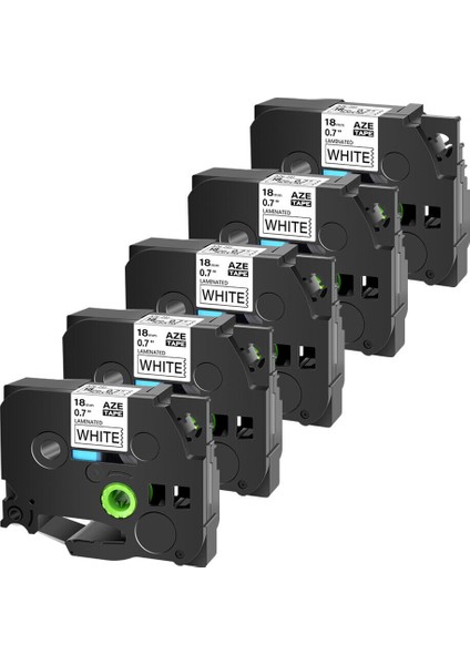 5pk TZE241 TZ241 Kar Beyaz Etiket Şeridi Brother P-Touch Pt Için (Yurt Dışından)