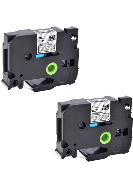 2pk TZE145 TZ145 Beyaz Şeffaf Etiket Bantı Brother P-Touch Pt Için (Yurt Dışından)