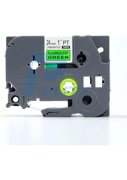 Uyumlu Brother TZE-D51 TZ-D51 Siyah Floresan Yeşil Etiket Şeridi 24MM*5M (Yurt Dışından)