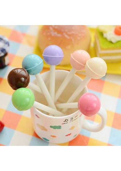 6pcs Lollipop Pens#35 Sevimli Kawaii Karikatür Jel Mürekkep Kalem Tükenmez Kalem Öğrenci Kalem Kutusu Ofis Yazma - E-Ticaret Ürünü (Yurt Dışından)