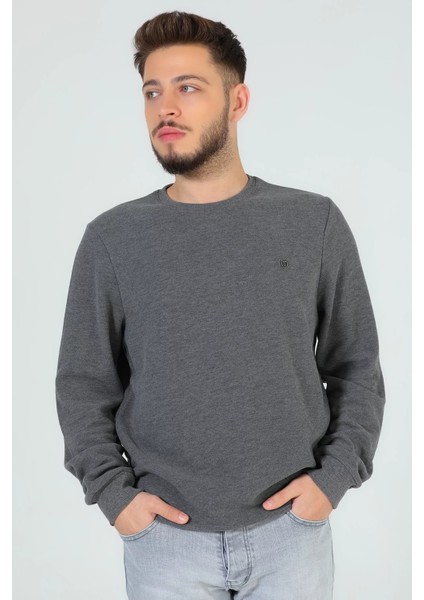 Erkek Bisiklet Yaka Selanik Sweatshirt