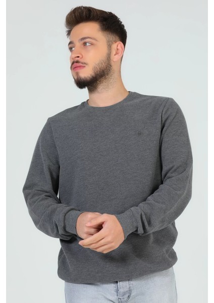 Erkek Bisiklet Yaka Selanik Sweatshirt