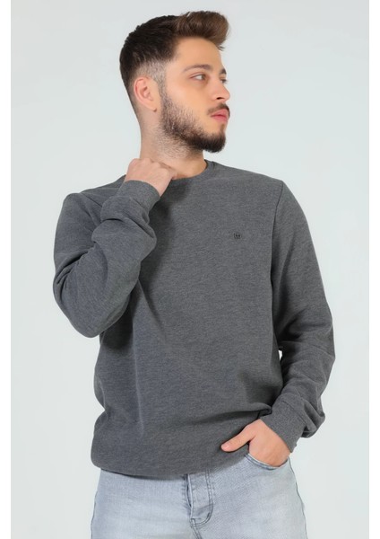 Erkek Bisiklet Yaka Selanik Sweatshirt