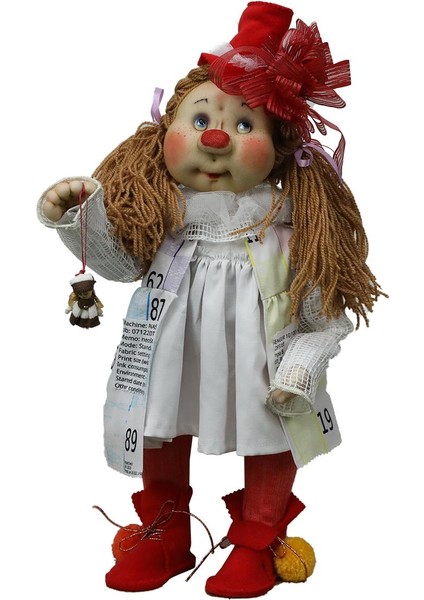 El Işçiliği Dekor Bebek 47*12 cm - 6150