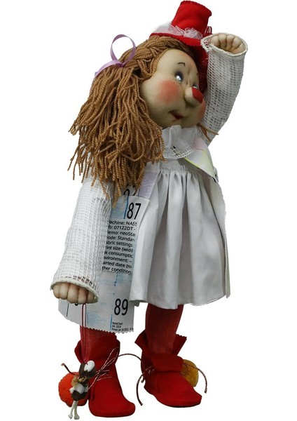 El Işçiliği Dekor Bebek 47*12 cm - 6150