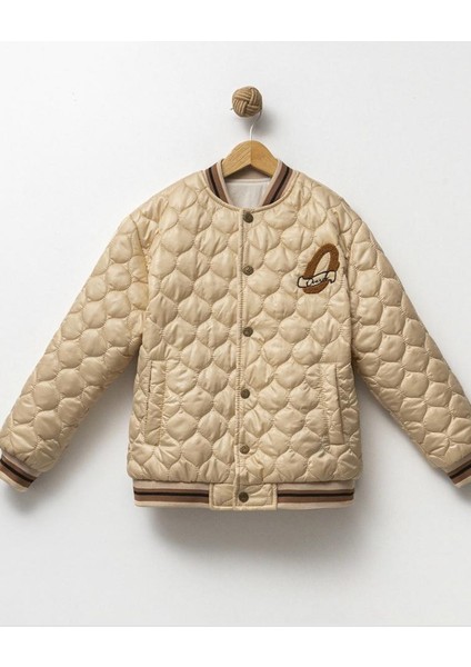 Erkek 9-12 Yaş Kapitone Çocuk Mont