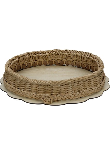 El Işçiliği Kağıt Ip Sepet Örgü 26*19 cm - 6177
