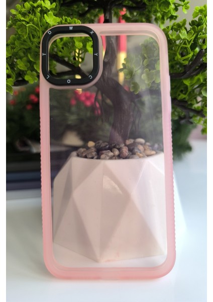 Apple iPhone 11 Kılıf Kamera Korumalı Renkli Şeffaf