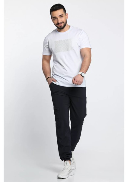 Erkek Bel ve Paça Lastikli Jogger Alt Eşofman