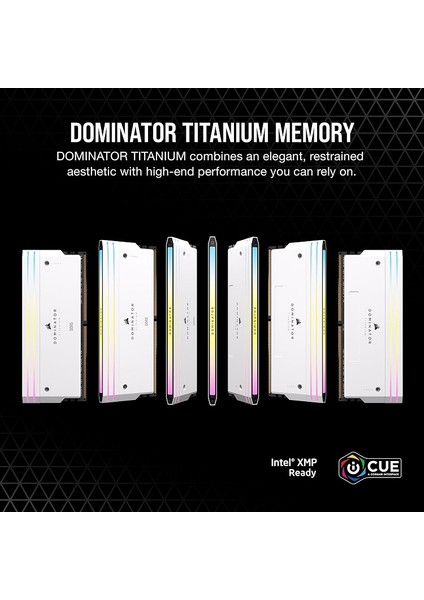 Corsaır Dominator Titanium 32GB (2X16GB) DDR5 7000MHZ CL34 Ram (CMP32GX5M2X7000C34W)