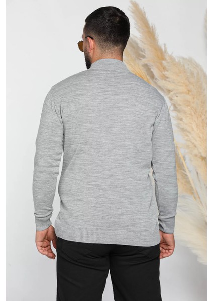 Erkek Ön Fermuar Detaylı Triko Kazak fiyatları