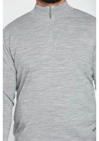 Erkek Ön Fermuar Detaylı Triko Kazak modelleri