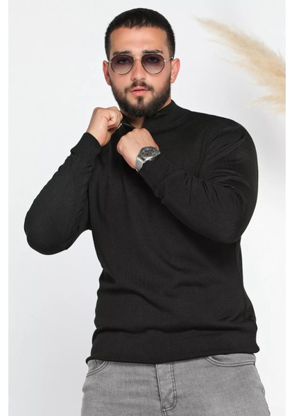 Erkek Ön Fermuar Detaylı Triko Kazak fiyatları