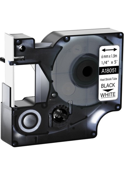 Dymo Rhıno Için Beyaz Renkli Isıyla Büzüşen Tüp Tel Etiketi (Yurt Dışından)