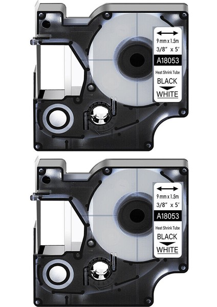 Dymo Rhıno Için 2pk Isıyla Daralan Tüp Tel Etiketi Kartuşu (Yurt Dışından)