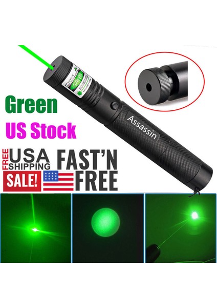 990 Milem Yeşil Lazer Kalemi Yüksek Işık Gözle Görünür Işın Astronomi Lazer (Yurt Dışından)
