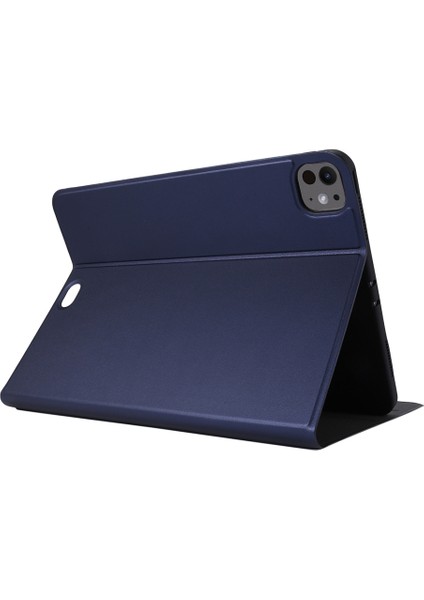 İpad Pro 13 2024 Için Akıllı Deri Kılıf Koyu Mavi (Yurt Dışından)