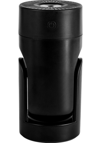L09 Usb Takılabilir Döner Renkli Gece Lambası Nemlendirici Siyah (Yurt Dışından)