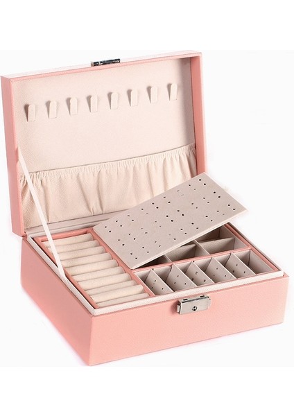 Ahşap Deri Yahudi Kutusu Pembe (Yurt Dışından)