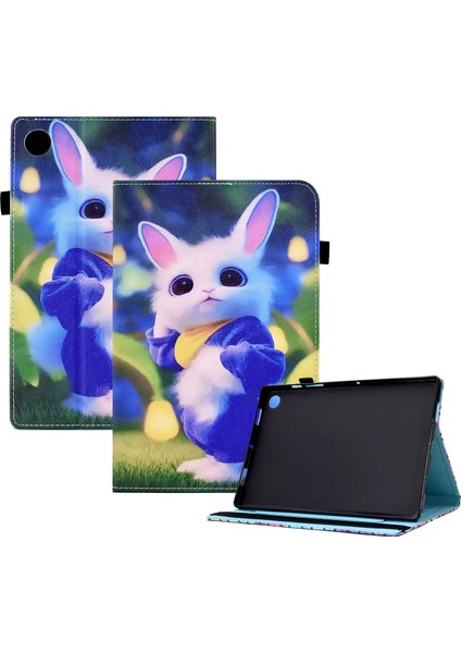 Huawei Matepad T10 Sevimli Tavşan Için Deri Tablet Kılıfı (Yurt Dışından)