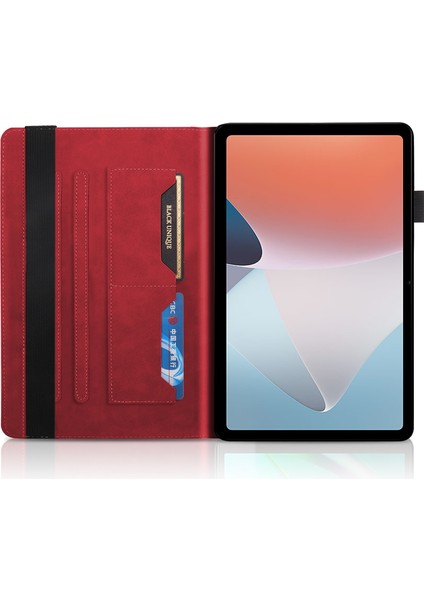 Oppo Pad Air Red Için Hayat Ağacı Deri Tablet Kılıfı (Yurt Dışından)