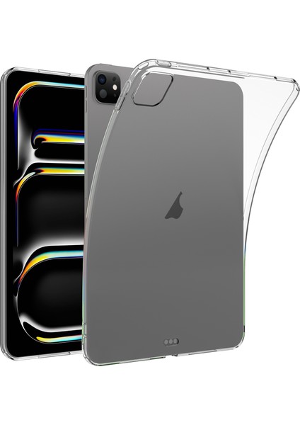 İpad Pro 13 2024 Için Son Derece Şeffaf Tpu Kılıf Şeffaf (Yurt Dışından)