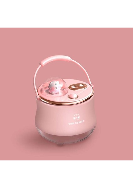 Led Gece Lambası Nemlendirici F08 Kablosuz Pembe (Yurt Dışından) fiyatları