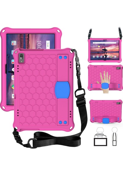 Petek Eva + Pc Shl Lenovo Tab 4 10 Tb-X304F/N Rosered+Mavi Için (Yurt Dışından)