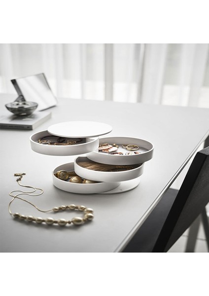 Çok Katlı Masaüstü Yahudi Saklama Kutusu Koruyucu Kılıf Beyaz (Yurt Dışından) fiyatları