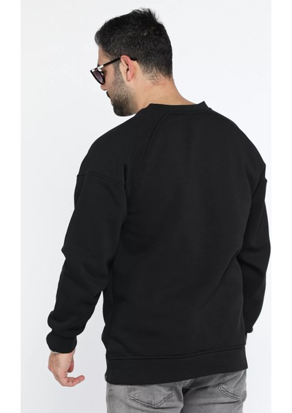 Üç Iplik Şardonlu Bisiklet Yaka Erkek Sweatshirt modelleri