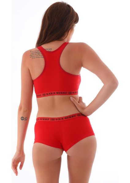 Kadın 3 Lü Büstiyer Boxer Tanga Takım indirimleri