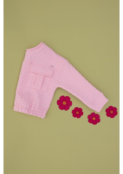 Kız Çocuk Pembe Sweatshirt 50290726-VR041