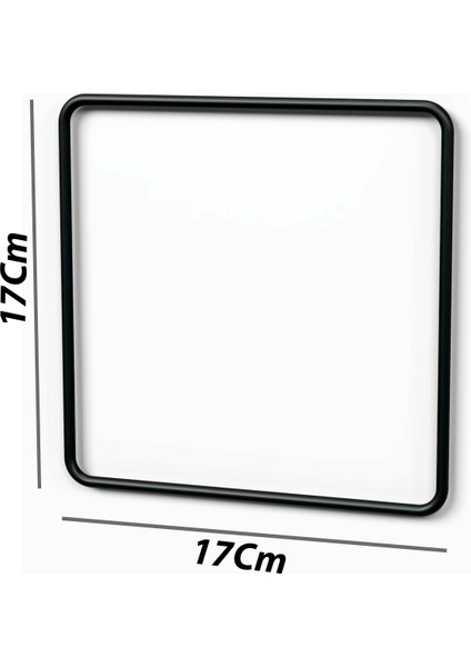 Yapışkanlı Havluluk Siyah Havlu Askısı Metal Havlu Tutacağı Banyo Mutfak Havluluğu Minimal Tasarım