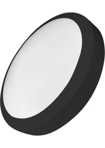 Luce 20W Ledli Tavan Armatürü Beyaz Işık Siyah Kasa E1212/S