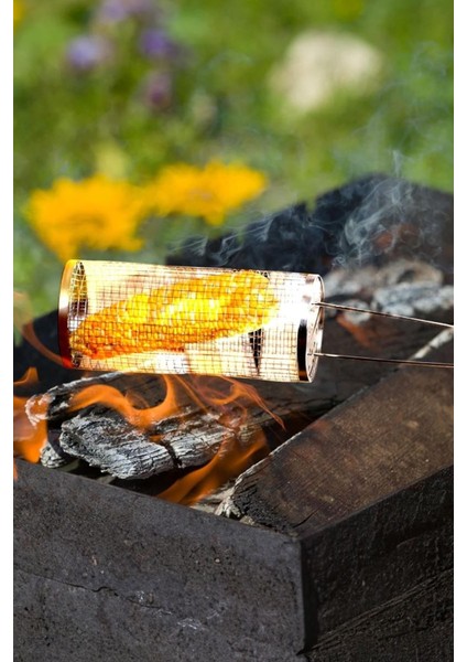 Çelik 20,6 cm Silindir Izgara Mangal Mısır Sebze Patates Kafesi Izgara CIN861 fiyatları