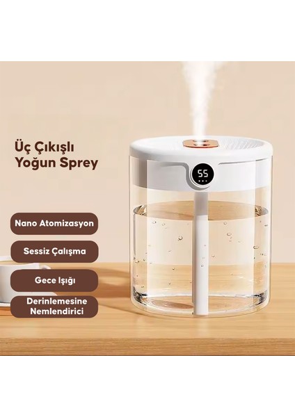 2 Litre Ultrasonic Otomatik Hava Nemlendirici Buhar Makinesi Oda Nemlendirici Aroma Difüzörü