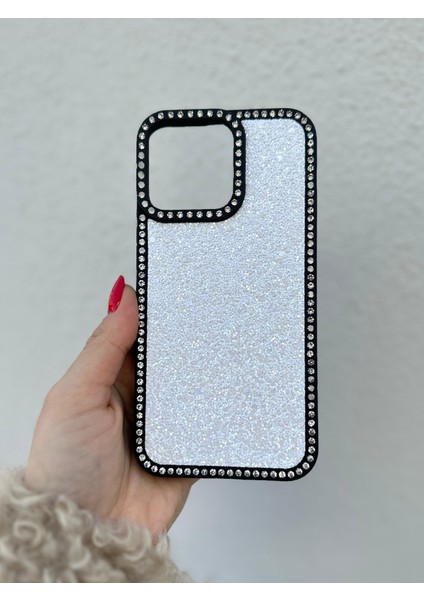 Apple iPhone 13 Pro Uyumlu Taşlı Kenarlı Renkli Taşlı Iç Yapılı Darbe Emici Ultra Premium Kılıf