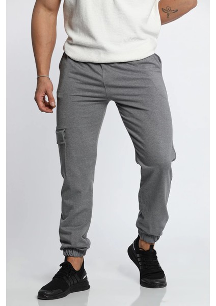 Erkek Bel ve Paça Lastikli Kargo Cepli Alt Eşofman fırsatları