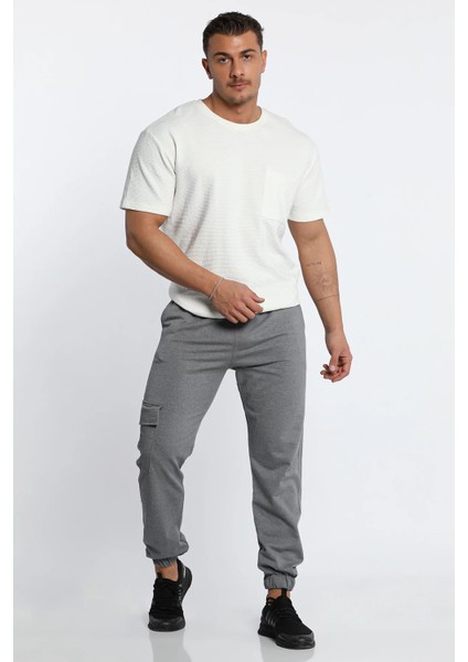 Erkek Bel ve Paça Lastikli Kargo Cepli Alt Eşofman indirimleri