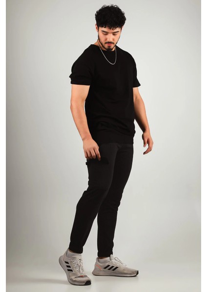 Erkek Bel ve Paça Lastikli Kargo Cepli Alt Eşofman fırsatları