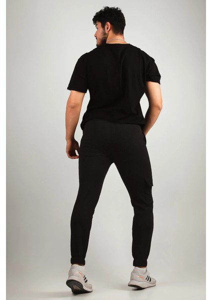 Erkek Bel ve Paça Lastikli Kargo Cepli Alt Eşofman indirimleri