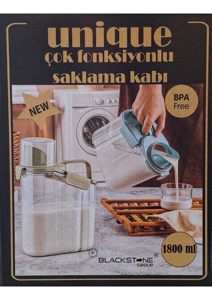 Unıque Çok Fonksiyonlu Saklama Kabı 3 ADET modelleri