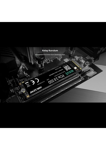 Hıksemı Hs-Ssd-Wave(P) 512G, 2500-1025MB/S, Gen3, Nvme Pcıe M.2 2280, 3D Nand, SSD (By Hikvision)