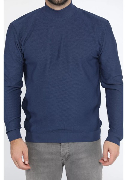 Yarım Balıkçı Yaka Erkek Triko Kazak P-00013853