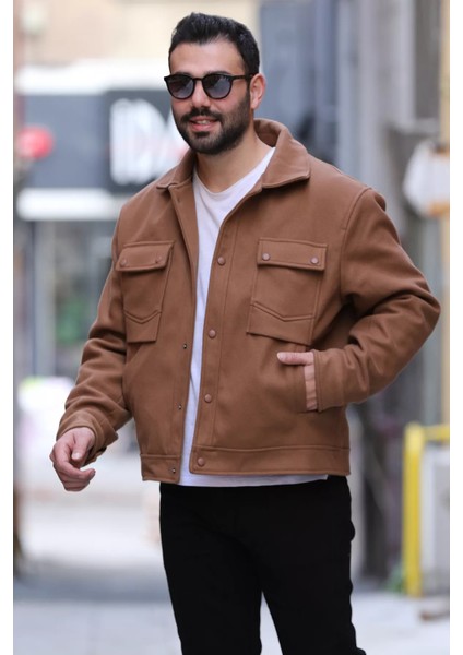 Ön Çıtçıtlı Erkek Kaşe Mont fiyatları