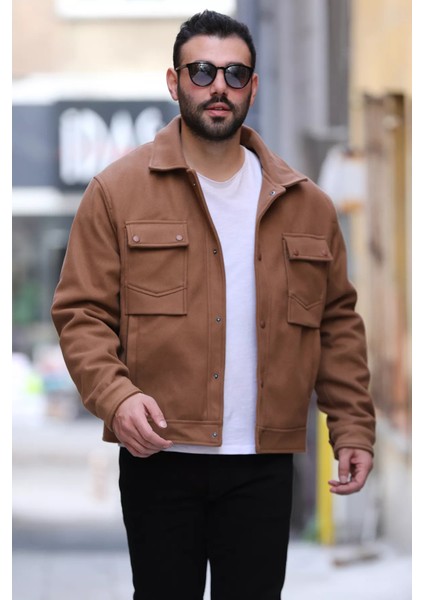 Ön Çıtçıtlı Erkek Kaşe Mont fırsatları