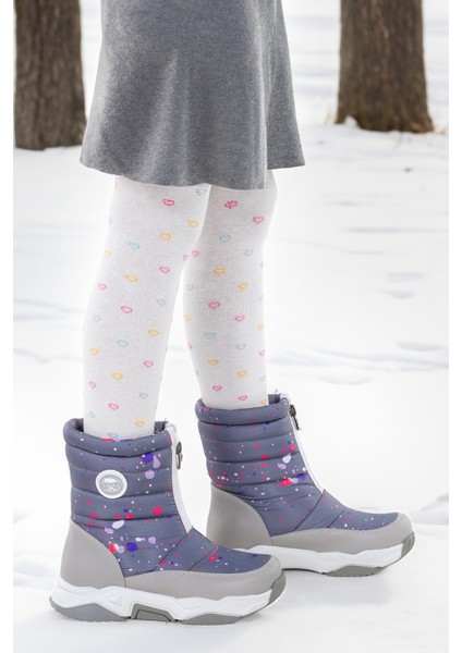 Mars Fermuarlı Kız Çocuk Kar Botu