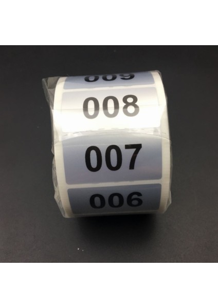 Sıralı Numaralı Envanter Etiketleri Gümüş Su Geçirmez 001-500 (Yurt Dışından) fiyatları