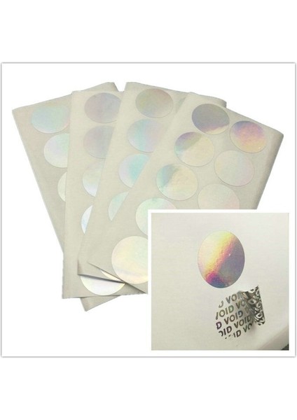 100 Küçük Adet Hologram Güvenlik Mührü Garanti Sticker - Yırtılması Durumunda Geçersiz Anti Sahte Etiketler 1 (Yurt Dışından)